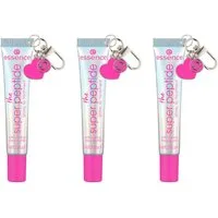 Essence Lipgloss THE SUPER PEPTIDE GLOSSY LIP TREATMENT, 3-tlg., mit milchig glänzender Textur