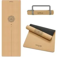 DH FitLife Yogamatte 5 mm, rutschfeste Fitnessmatte mit Tragegurt, Gymnastikmatte für Yoga & Pilates