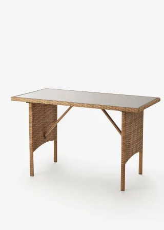 bonprix Gartenmöbel-Set (4-tlg. Set), beige, Gr.Onesize, Lounge Ecke in natur/grau