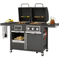 Tepro Gasgrill Kohle-Gas-Kombi Toronto, BxTxH: 173x65x116,5 cm