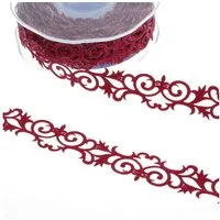 Deko AS Dekoband SekleBo® Selbstklebende Ornamentbordüre - Bordeaux - 20 mm breit - ca