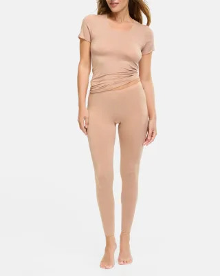 Speidel - Softes Kurzarmshirt mit edlem Kaschmir. caramel - Gr. - 42
