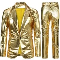Allthemen Anzug (2 tlg) Regular Fit Kostüm Anzug für Party