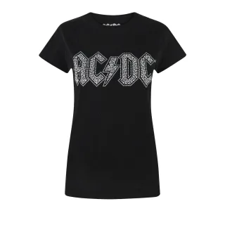 AC/DC - T-Shirt Logo für Damen (Schwarz)
