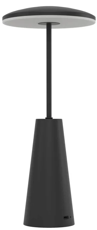 EGLO LED-Akku-Tischleuchte 900925 schwarz, 2,8 W, 270 lm CCT, IP54
