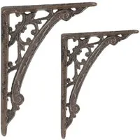 Moritz Wandregalhalter 2er Set Regalwinkel 18,5 x 14 cm Regalträger, Regalträger Regalwinkel Regalhalterung Wandregal Regal Kommode