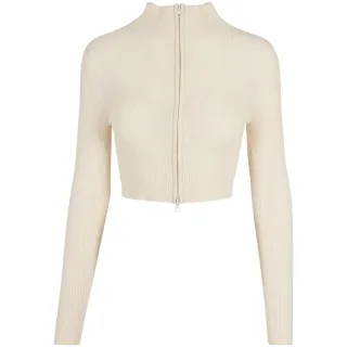 Urban Classics - Strickjacke kurz geschnitten für Damen (Hell Sandfarben)