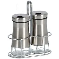 Zeller Present Salz- / Pfefferstreuer, (Set, 3-tlg), aus hochwertigem Edelstahl