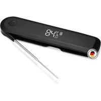 BURNHARD® Grillthermometer Einstich-Thermometer, klappbar, Einstich-Thermometer klappbar