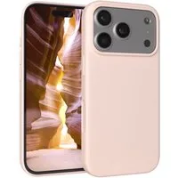 EAZY CASE Handyhülle für Apple iPhone 17 Pro Hülle Silikon 6,3 Zoll, Schutzhülle mit Kameraschutz stoßfest Bumper Case Rose