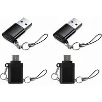 Fyrove USB C Adapter 10Gbps 4 Stück, USB auf Typ C 3.2 Adapter (2 Pack) USB-Adapter