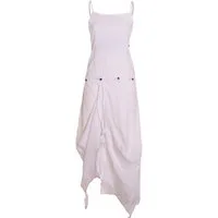 Vishes Sommerkleid Strandkleid Damen Zipfel verstellbar Spaghettiträger Baumwolle Alternative Mode, Boho, Hippie, Ethno, Festival