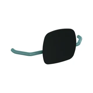 Hewi 801 Rückenstütze 801.51.907355 Wandabstand 230mm, Lehne tiefschwarz, aquablau