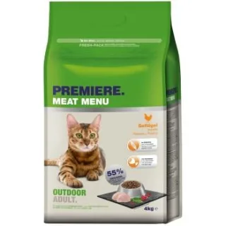 PREMIERE Meat Menu Trockenfutter Katze Adult Outdoor Geflügel 4 kg