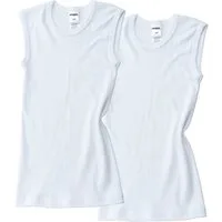 HERMKO Unterhemd 2040 (Pack, 2er) Muskelshirt Knaben, 100 % Bio-Baumwolle, breite Träger, basic, weich