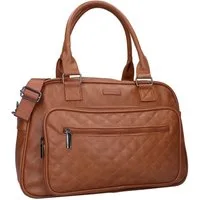 Vadobag Wickeltasche Große Braune Baby Wickeltasche Kunstleder mit Wickelunterlage