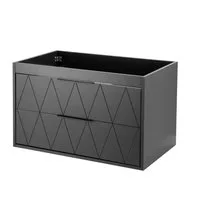 UEV Waschbeckenunterschrank 60cm/75cm/90cm hängend (Badezimmmer Möbel für Gäste WC) Schubladen mit Soft-close, Badmöbel Set für Badezimmer