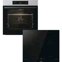 GORENJE Backofen-Set Pacific Backofen-Set Basic Induktion 2021, mit 1-fach-Teleskopauszug, Aqua Clean, Pizzafunktion mit 300 °C – perfekt für Pizza, Focaccia und mehr!