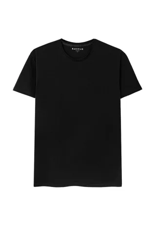 High Weight Premium Crew Neck T-Shirt SCHWARZ
