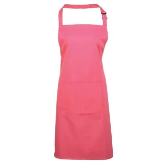 Premier - "Colours Collection" Latzschürze für Herren/Damen Unisex, Tasche (Fuchsie)