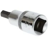 Red Schraubendreher-Steckschlüssel-Einsatz, 1/2" chrom, Innensechskant 7mm