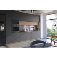 ROYAL24_MARKT Küchenzeile K18-G400 - Nexa - Luxuriöses Design mit perfekter Aufbewahrung, (Komplett Set), Premium - Modern - Exzellent.
