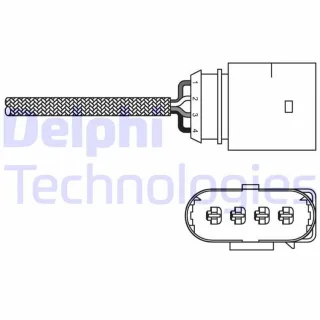 Delphi Lambdasonde vor Katalysator Audi A4 Skoda Superb VW Passat