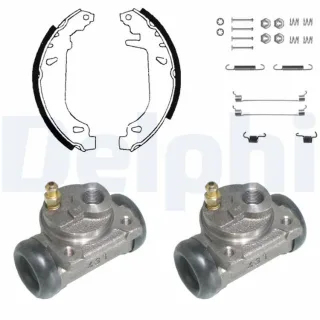 Delphi Bremsbacken vormontiert hinten Citroen Zx Peugeot 306 KP823