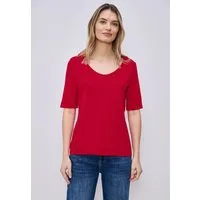 STREET ONE T-Shirt mit V-Ausschnitt