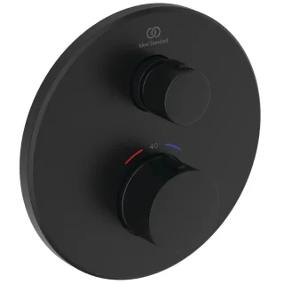 Ideal Standard Unterputz-Thermostat Ceratherm Navigo rund 1 Verbraucher, Silk Black, A8578XG A8578XG