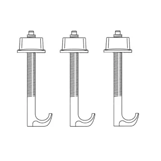 LAUFEN Befestigung fuer Waschtisch-Schale Alessi One H818973 H8949620000001