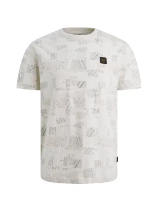 PME Legend - aop cotton slub Bone White - Gr. - L