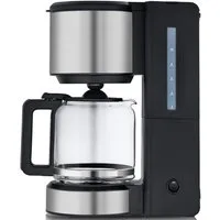 WMF Filterkaffeemaschine Stelio Aroma, 1,25l Kaffeekanne, Papierfilter 1x4, 10 Tassen, Warmhaltefunktion, Abschaltautomatik, Cromargan, 1000 Watt