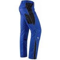 Engelbert Strauss Arbeitshose Strauss Bundhose e.s.active Arbeitshose Flexbelt kornblau/schwarz seitlich dehnbarer Flexbelt-Bund