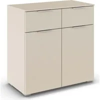 OTTO home Kombikommode Kommode Sideboard Schubladenkommode Schlafzimmerkommode CORTONA (Breite 80 cm inkl. SOFT-CLOSE-FUNKTION, mit moderner Dekor-Front), mit 2 Schubladen und 1 verstellbaren Einlegeboden MADE IN GERMANY