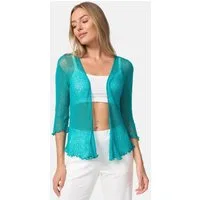 ikat Bolero IKA01 (Sommerlicher angenehm leichter Damen Bolero mit 3/4 Arm)