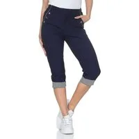 OriginalYou Caprihose Damen Schlupfhose 7/8 Stoffhose maritime Sommerhose Elastikbund, auch in großen Größen