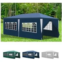 Clanmacy Pavillonseitenteil pavillon 3x6 m Gartenpavillon mit seitenteilen wasserdicht