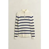 Gant Troyer Gestreifter Zopfstrick-Troyer - Regular Fit