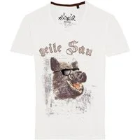 Hangowear Trachtenshirt Trachtenshirt Herren - FEIKO - offwhite