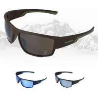 Gamswild Sportbrille UV400 Sonnenbrille Skibrille Fahrradbrille breite Bügel/Zugluftschutz, Damen Herren Modell WS7133 in schwarz, braun, blau