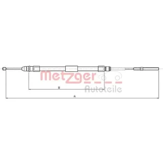 Metzger Handbremsseil hinten links BMW 3er E46
