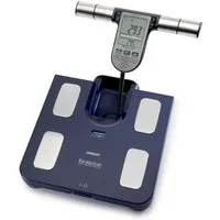 Omron Körper-Analyse-Waage BF511 Ganzkörpermessung mit klinischer Genauigkeit, 8 Sensoren, Körper- & Viszeralfett, Muskelmasse, BMI & RMR, bis 150 kg, 4 Nutzer