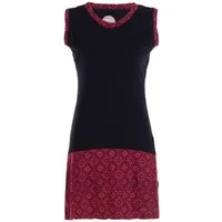Vishes Sommerkleid Damen Sommerkleid Armlos Sternchen-Kleid Tunika-Kleid T-Shirtkleid Boho, Goa, Guru Style
