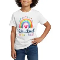Spreadshirt T-Shirt Schulkind 2026 Einschulung Regenbogen Kinder T-Shirt (1-tlg)