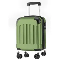 YONSLY Handgepäckkoffer Kabinenkoffer Reisekoffer Trolley mit abnehmbaren Rollrädern, 4 Rollen, ABS-Hartschale mit Zahlenschloss und ergonomischem Gummigriff
