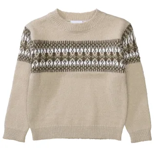 BASEFIELD - Kn.-Pullover dark nature - Gr. - 134