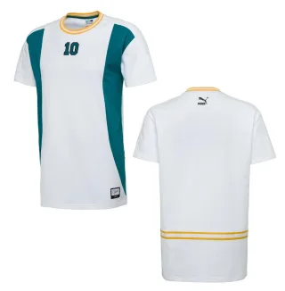 Puma x Clyde NBA Herren T-Shirt Kurzarm Top White 572474 02 A10d
