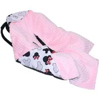Babydecke Baby Wende Einschlagdecke MINKY mit Kapuze Babyschale Zweiseitig, Primawela