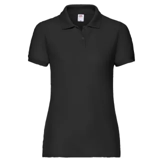 Fruit of the Loom - "Lady Fit 65/35" Poloshirt für Damen (Schwarz)